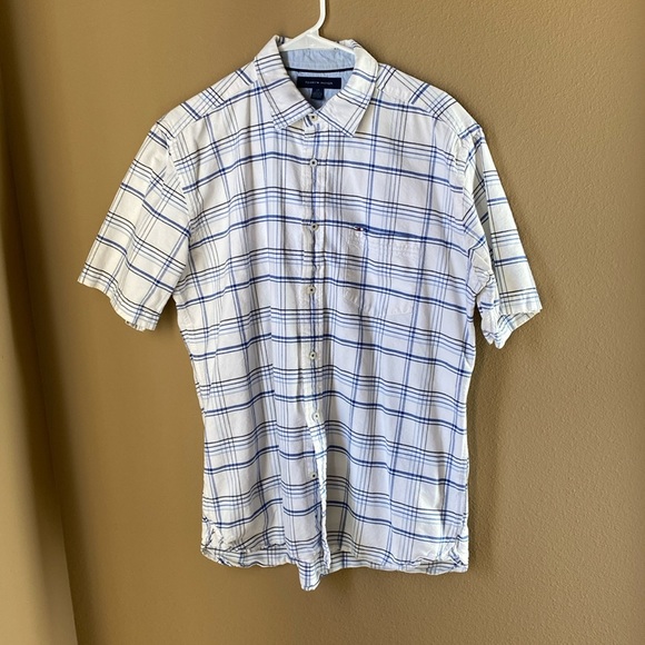 Tommy Hilfiger Other - Men’s Tommy Hilfiger Short Sleeve Short - Blue/White - Large
